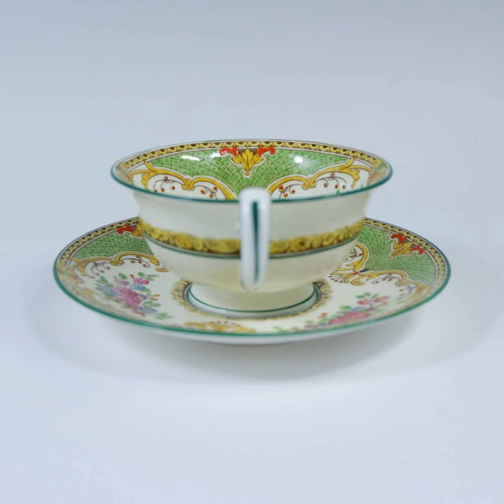 Wedgwood Poldhu Cup Saucer Tea Pot Handmade Geometric Pattern Used