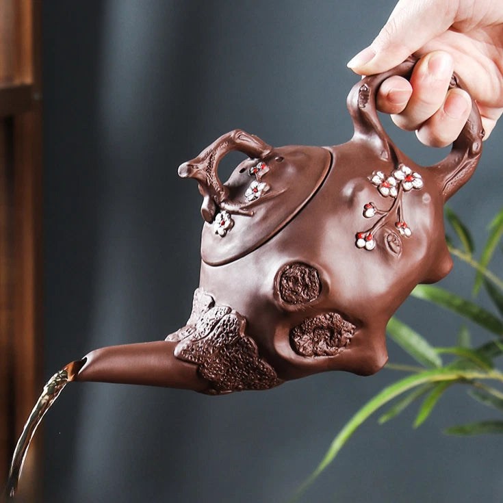 Yixing Purple Clay Pot Long Mouth for Spring Pot Teapot Ceramic Kung Fu Tea Set