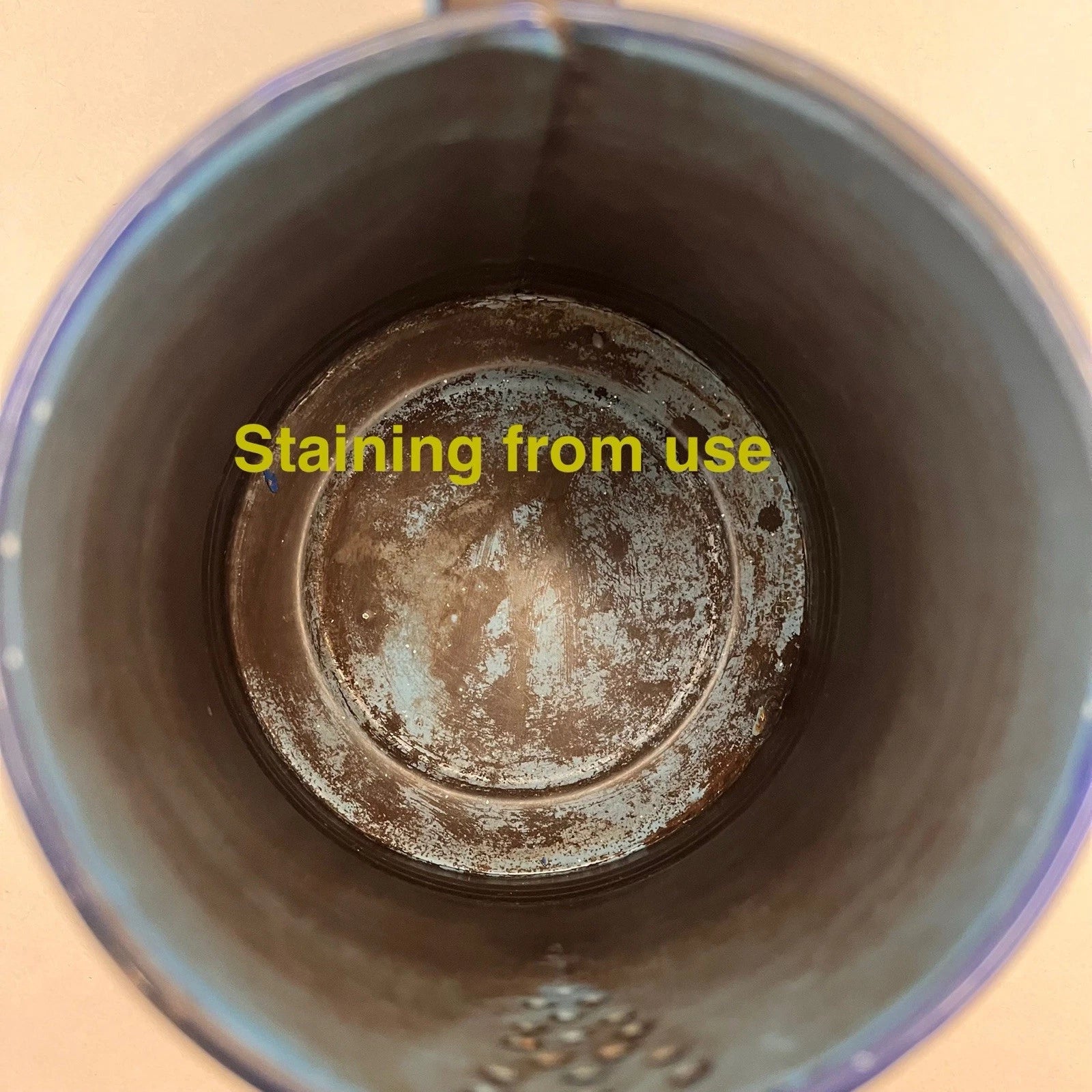 Vintage Enamel Ware Coffee Pot -2 Tone Blue Speckled