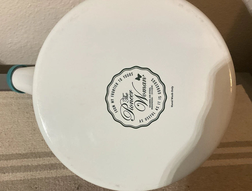 The Pioneer Woman Blooming Bouquet Whistling Tea Steel Tea Kettle White