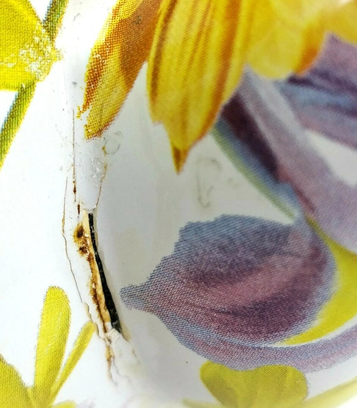 Pioneer Woman Enameled Steel Flower Garden Tea Pot Kettle Floral Retired READ!