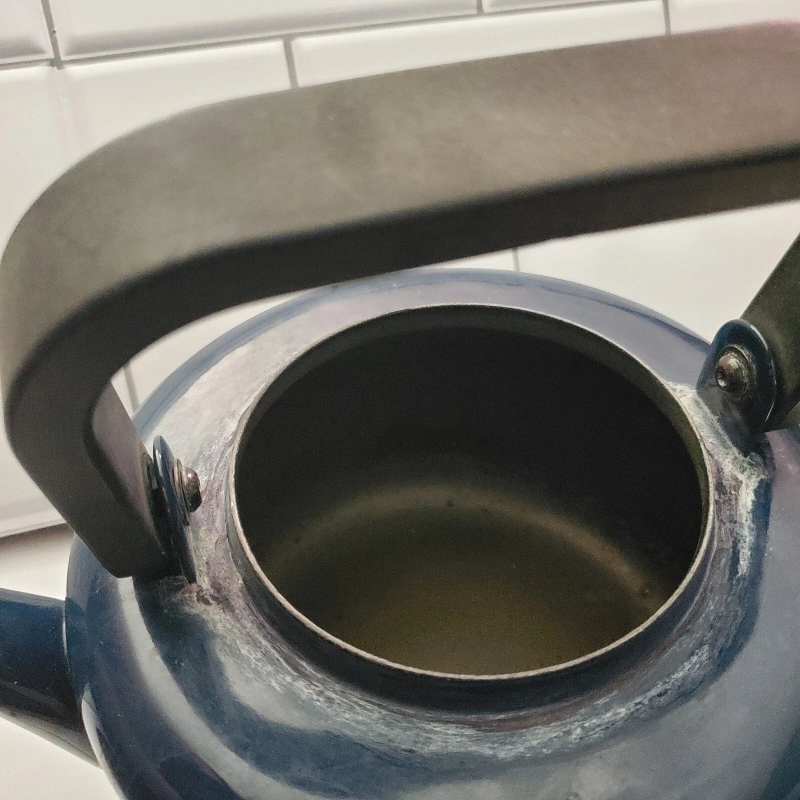 Mid century modern vintage Dansk Gunnar Cyren tea pot kettle early 70s enamel