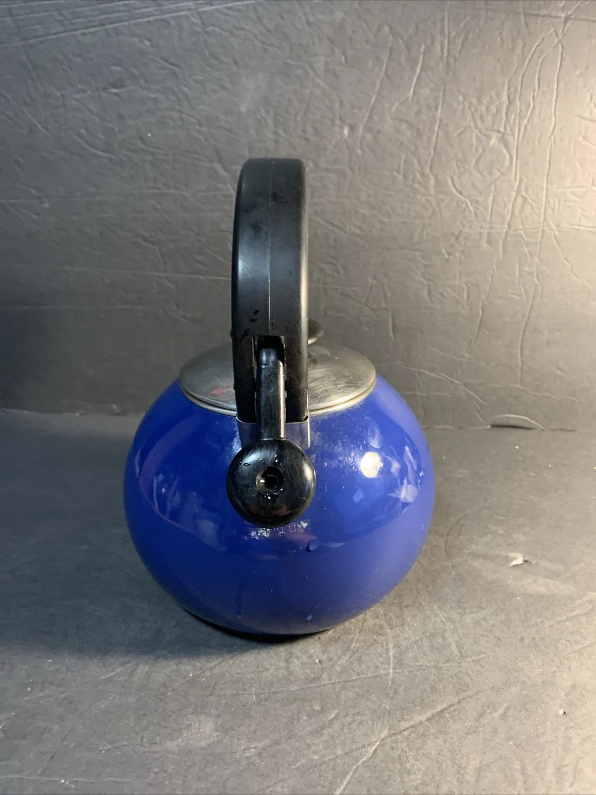 COPCO? 2.27 QT (8 cups) Whistling Tea Pot Kettle Blue Very Clean Inside