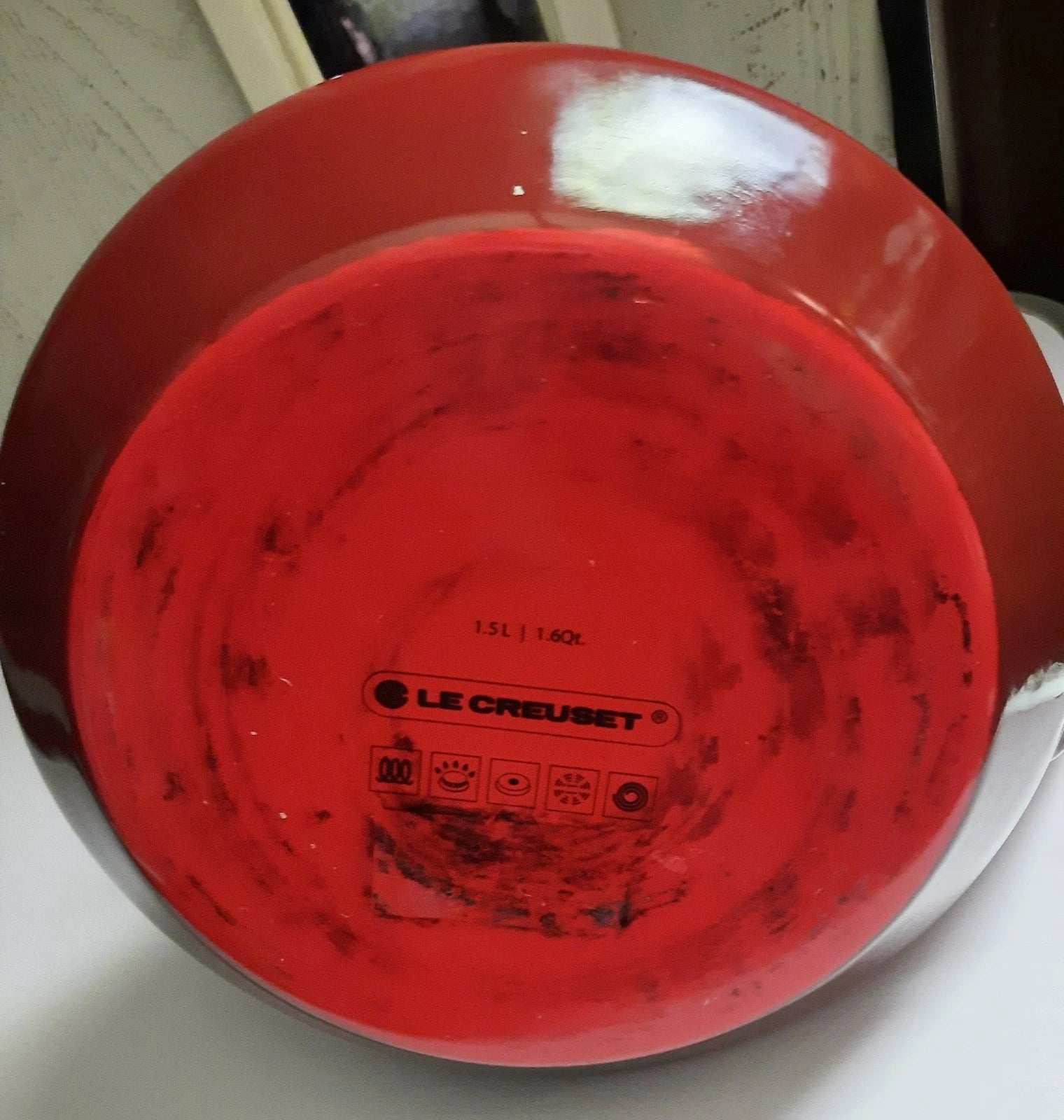 LE CREUSET Cerise Zen Ombre Cherry Red Enamel Teapot 1.5l 1.6qt Whistling Kettle