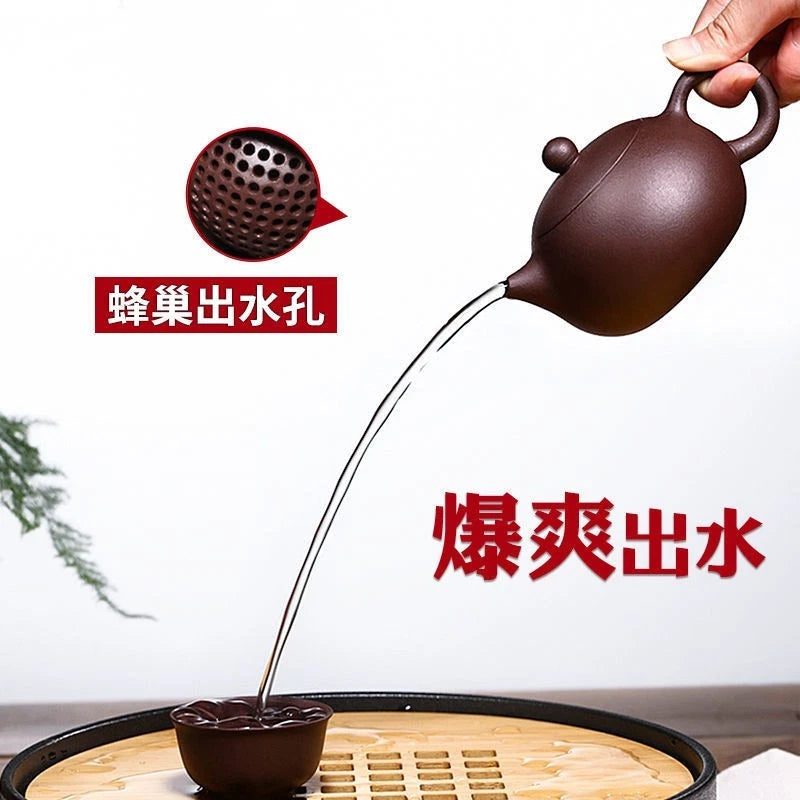 Purple Clay Teapot, Handmade By Famous Craftsmen, Household Tea Pot