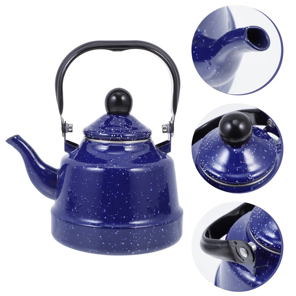 Stove Top Kettle Wood Burner Office Enameled Teapot Stovetop Unique