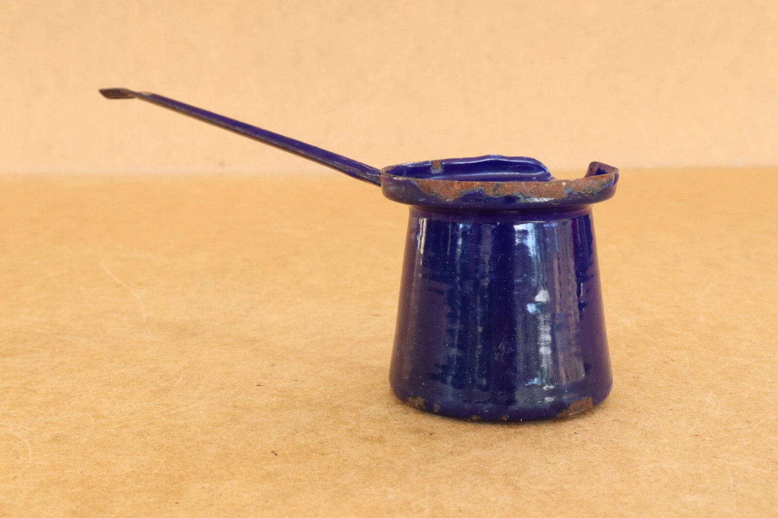 Vintage Enamel Pot Vintage Cookware Camping Dish Coffee Pot Marked 1958.