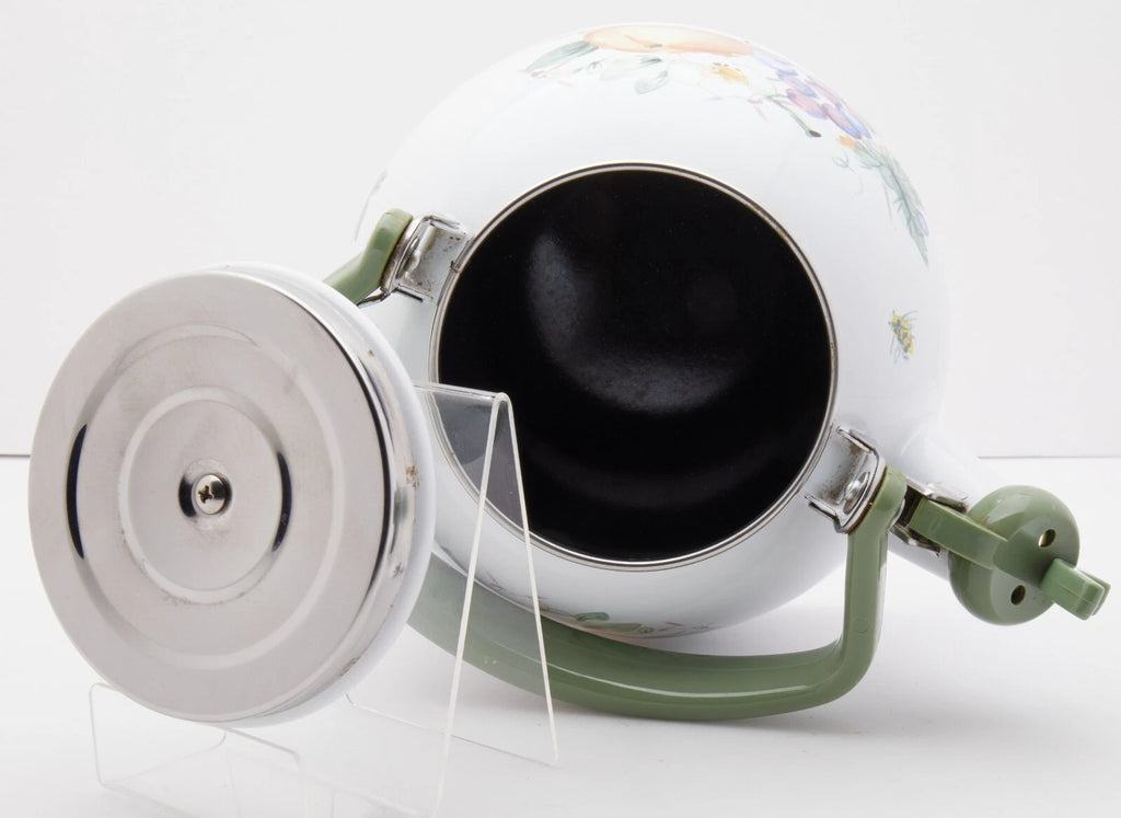 Pfaltzgraff Delicious Metal Whistler Pear Grapes Replacement Tea Kettle Vintage!