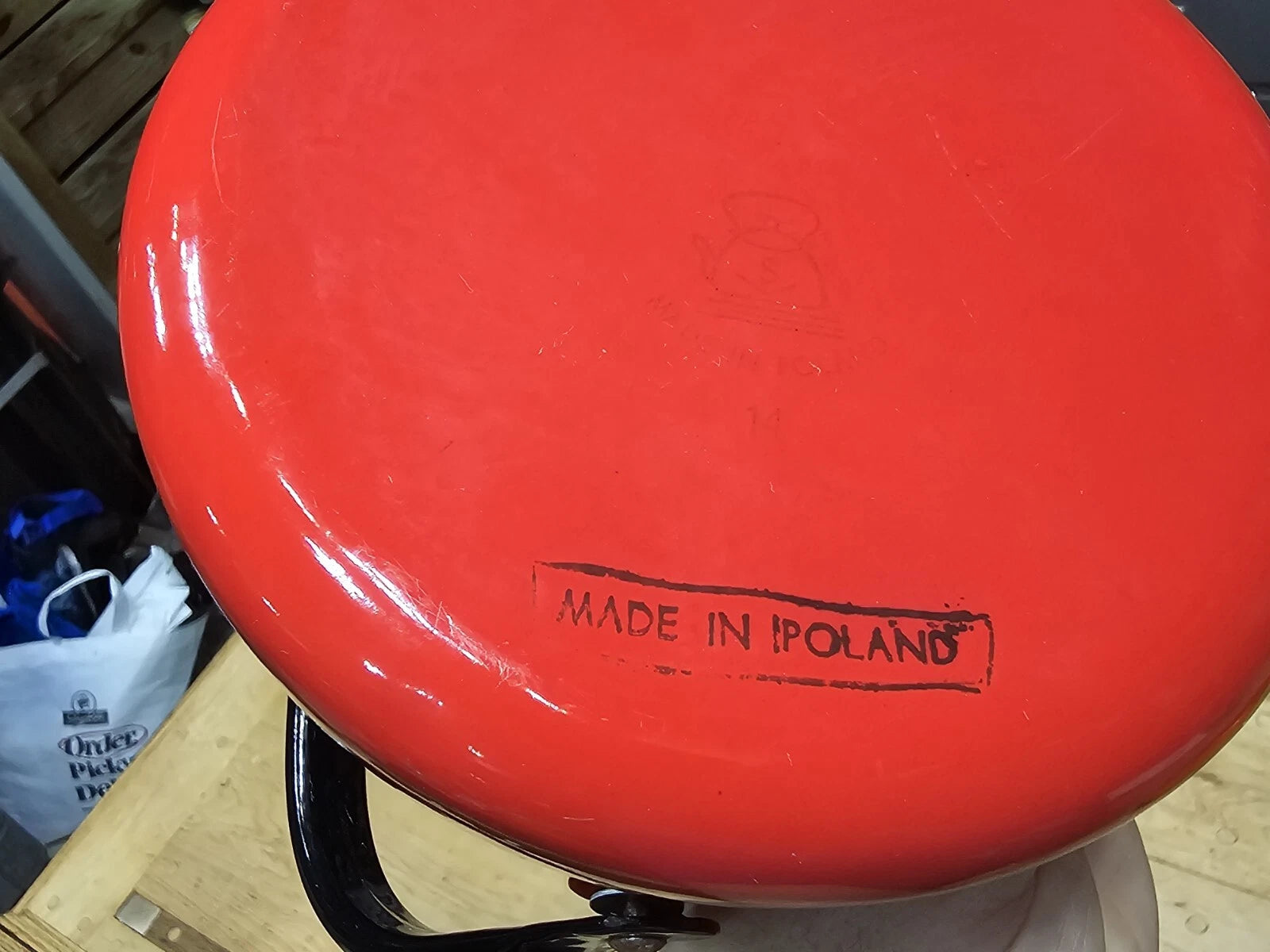 Lot Of 3 Cousances Teapots & BOWL Red & Orange Beautiful Similar To Le Creuset