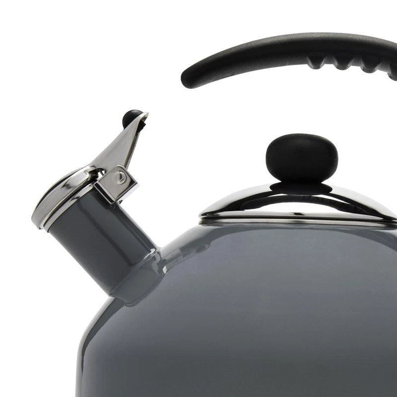 2.8 QT Tea Kettle Stainless Steel Porcelain Enamel Coating Bakelite Handle New