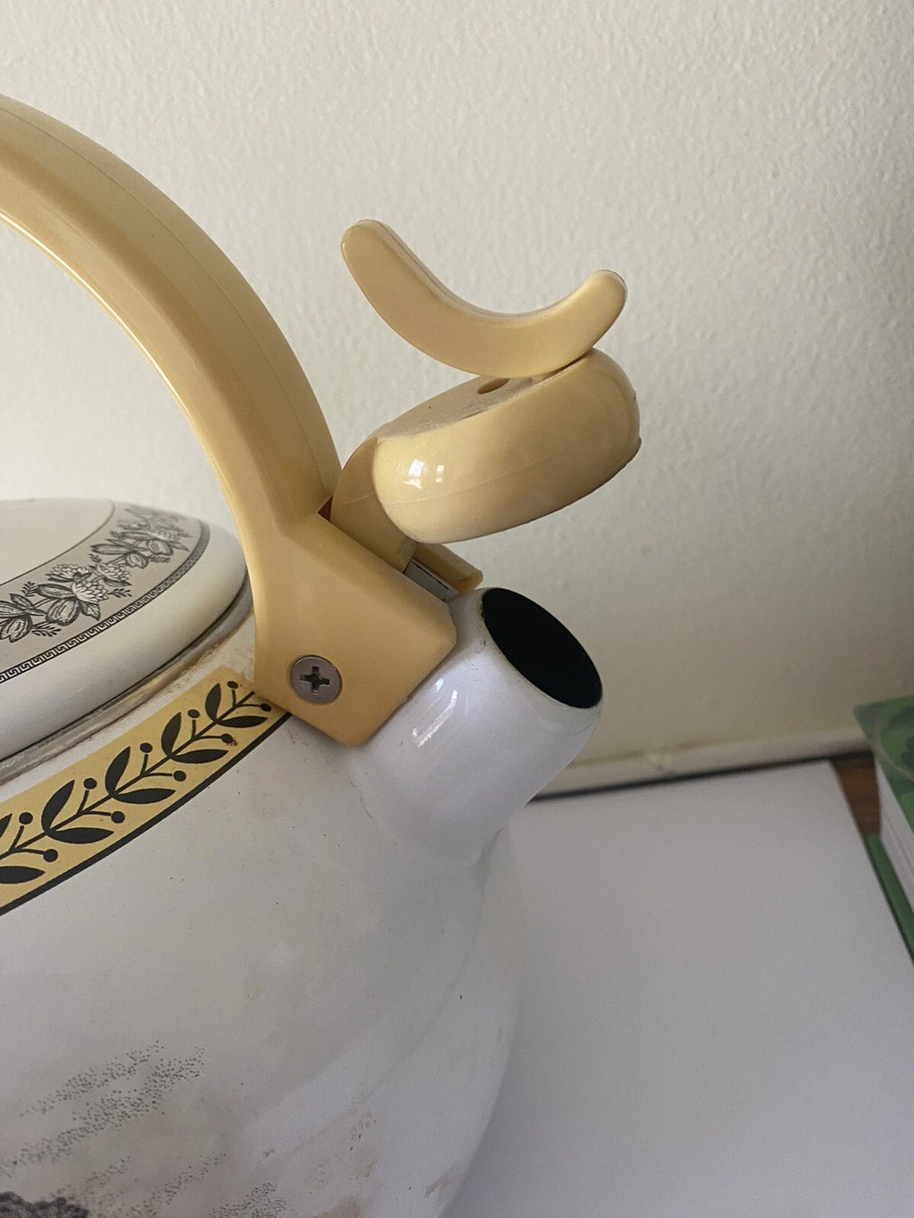 Rare Vintage Villeroy & Boch Audun Ferme Enamel Tea Kettle Teapot AS IS