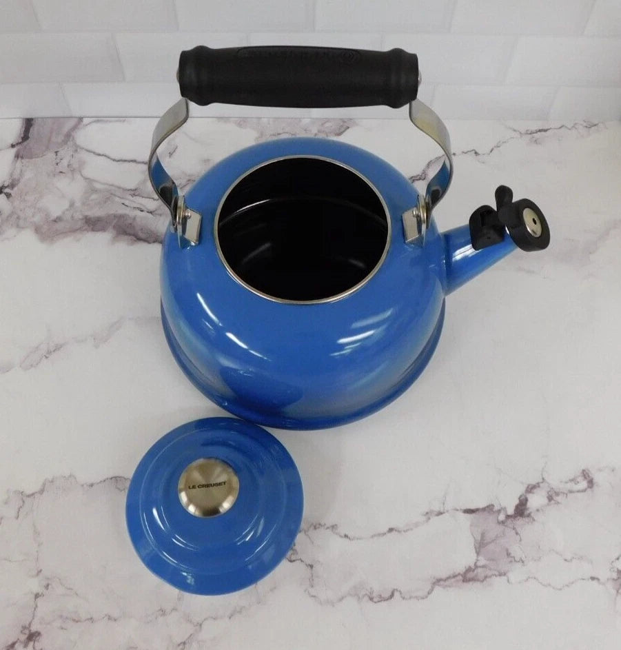 Le Creuset Enamel on Steel 1.7 Quart Whistling Tea Kettle in Marseille - New