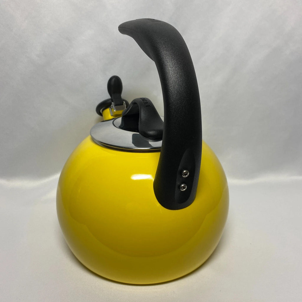 Chantal Whistling Teakettle Bright Yellow Enamel on Steel 2 Quart Kettle
