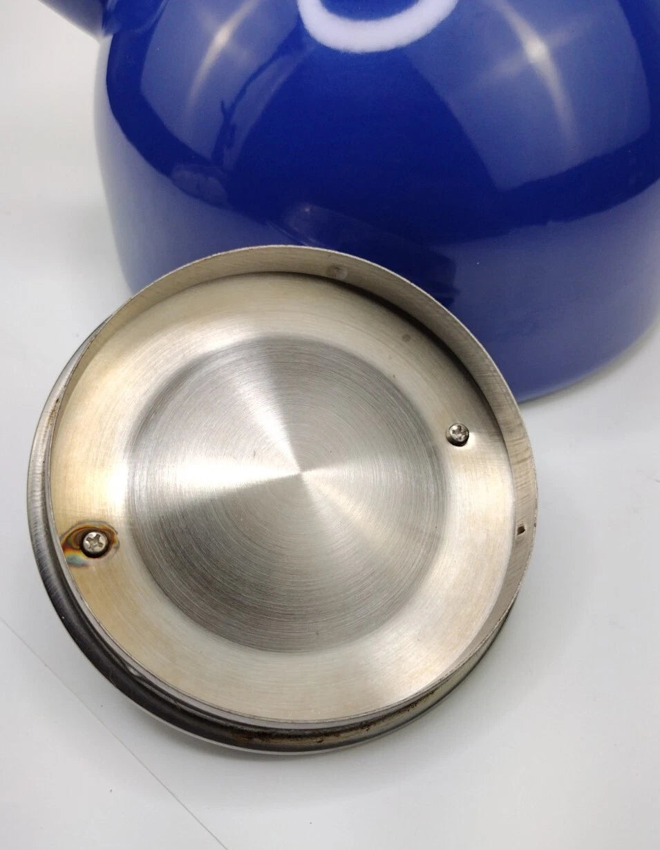 Chantal Enamel On Steel Cobalt Blue Loop Whistling Teakettle Tea Kettle