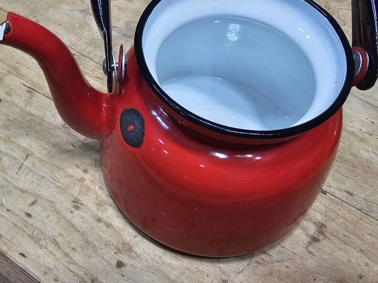 Lot Of 3 Cousances Teapots & BOWL Red & Orange Beautiful Similar To Le Creuset