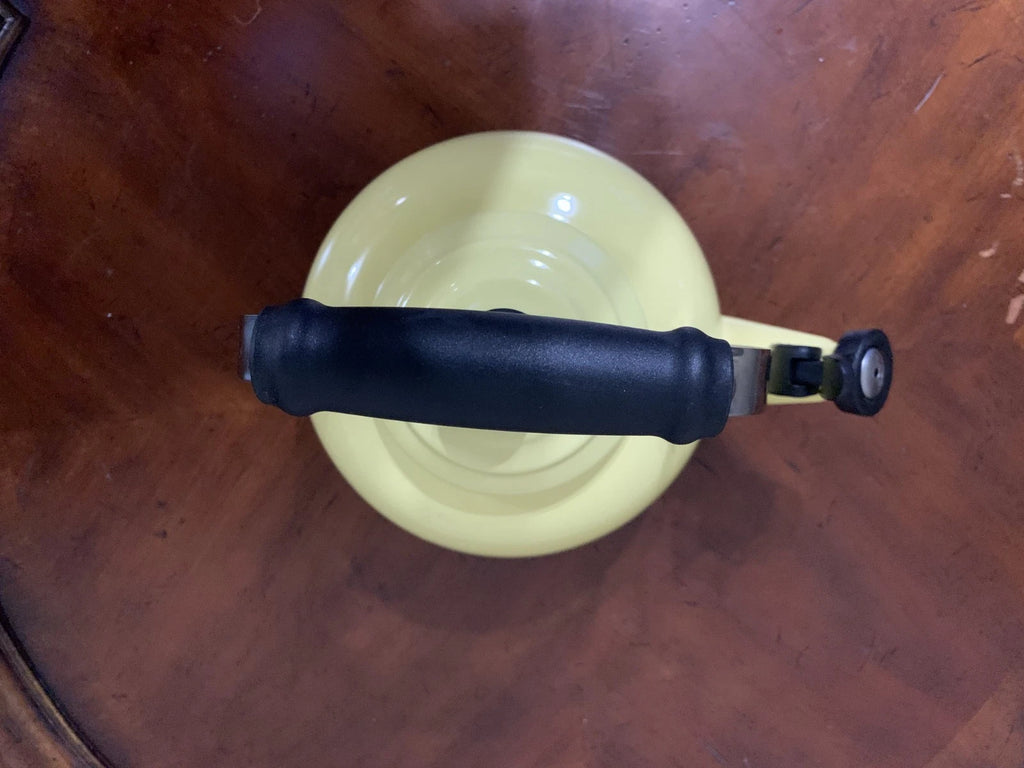 Le Creuset Enamel Yellow 1.7 qt Classic Whistling Tea Kettle