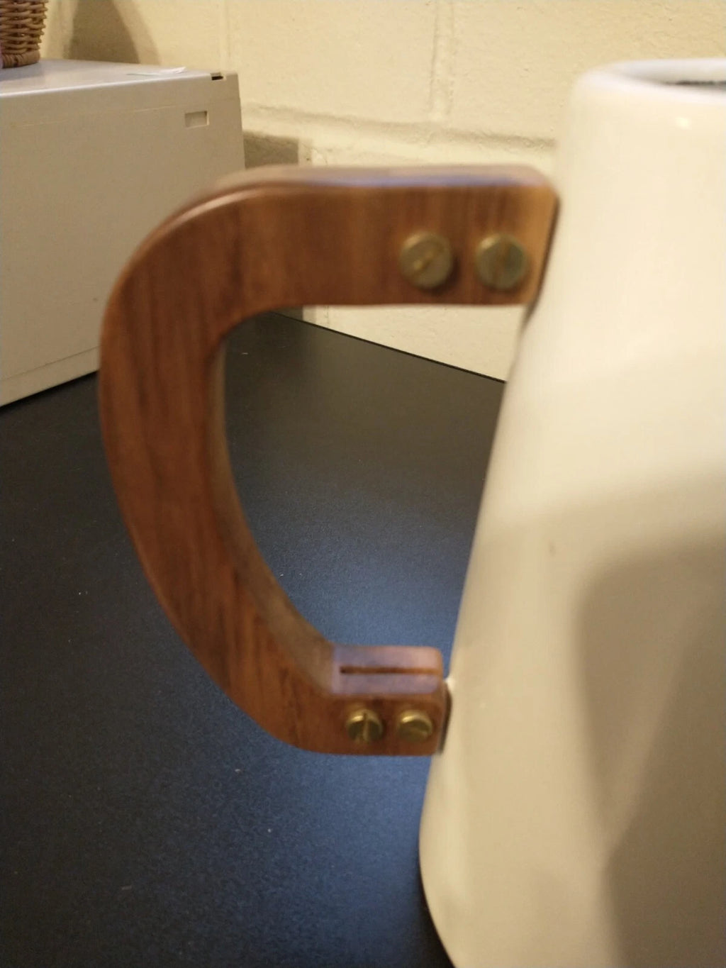 Hearth And Hand Magnolia White Enamel 6 Cup Coffee Teapot