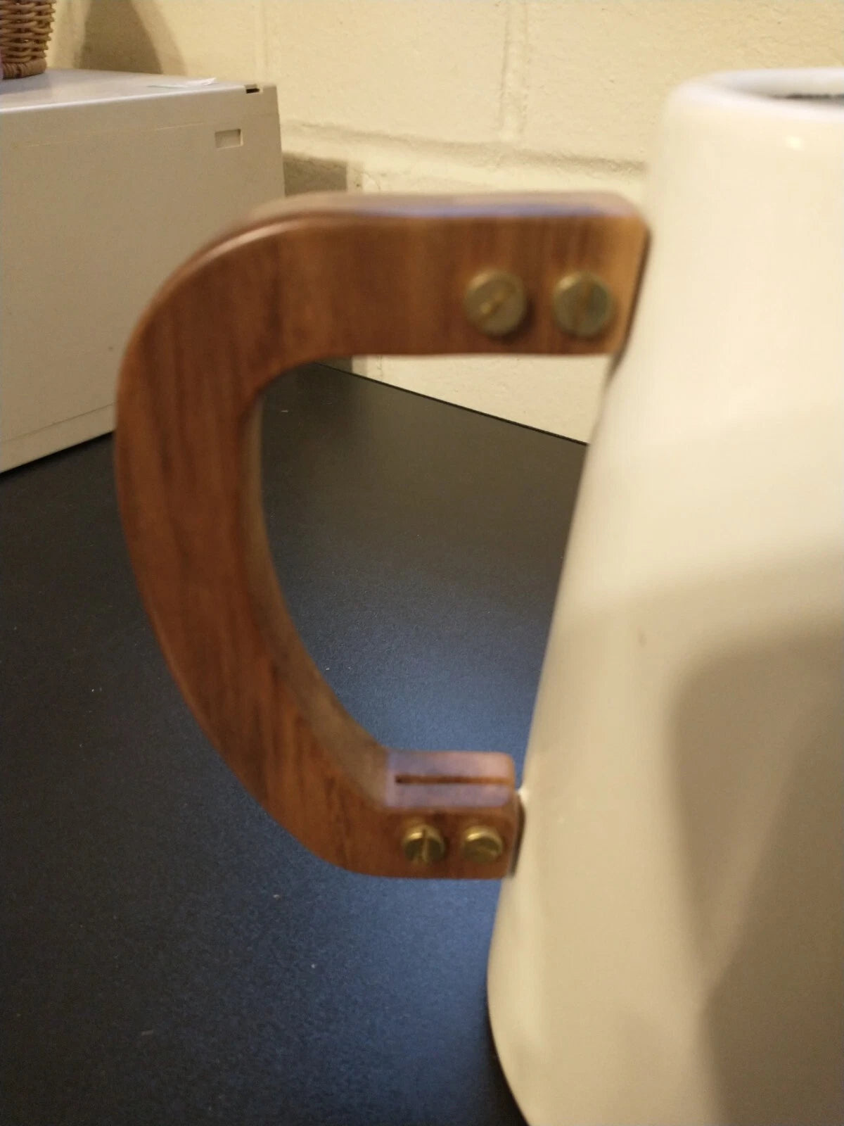 Hearth And Hand Magnolia White Enamel 6 Cup Coffee Teapot