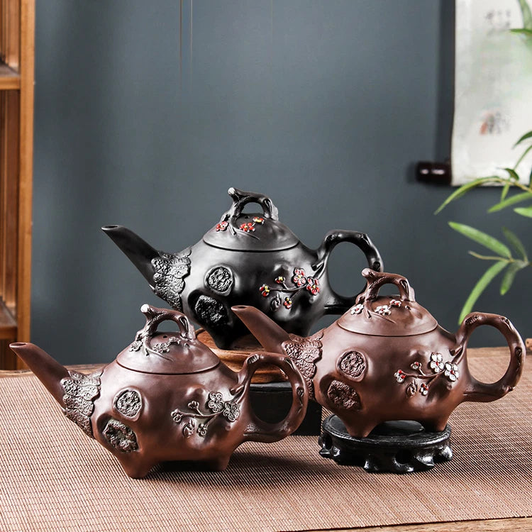 Yixing Purple Clay Pot Long Mouth for Spring Pot Teapot Ceramic Kung Fu Tea Set