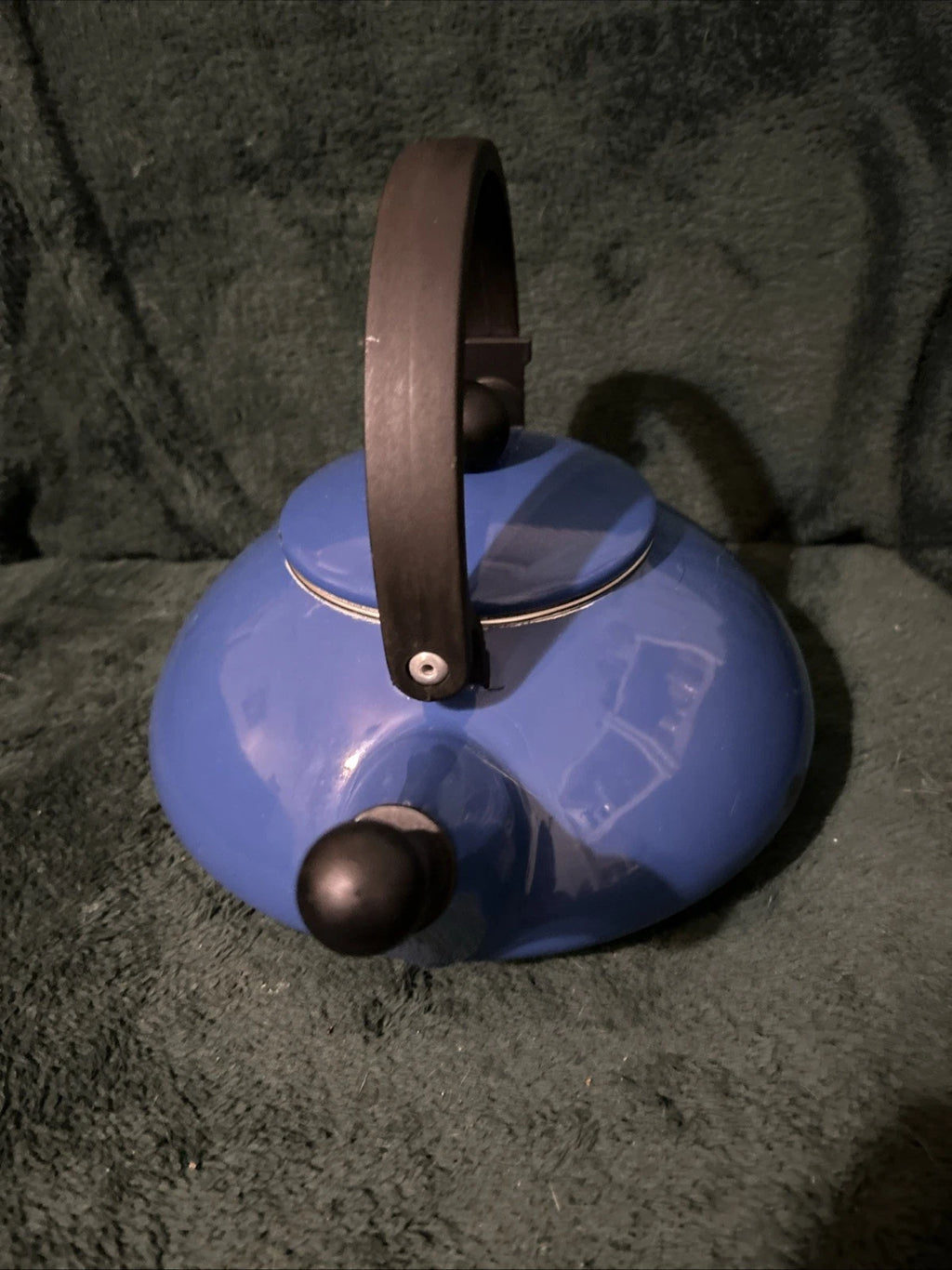 LE CREUSET Zen Tea Kettle Teapot Blue Enamel Retro Style 1.6 US Quarts/1.5 Liter