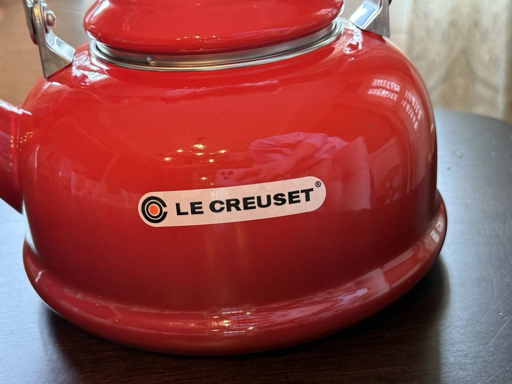 Le Creuset Classic Enamel on Steel 1.7 Qt. Whistling Tea Kettle - Cerise