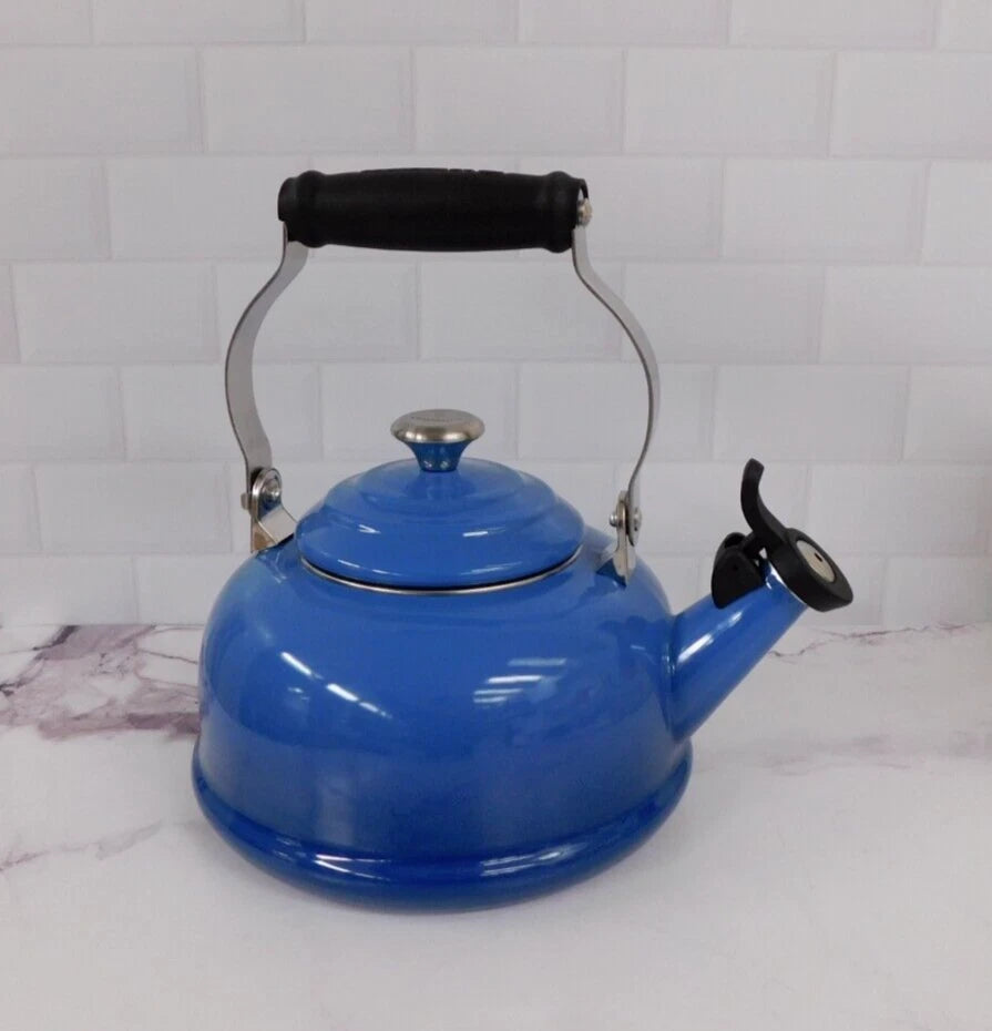 Le Creuset Enamel on Steel 1.7 Quart Whistling Tea Kettle in Marseille - New