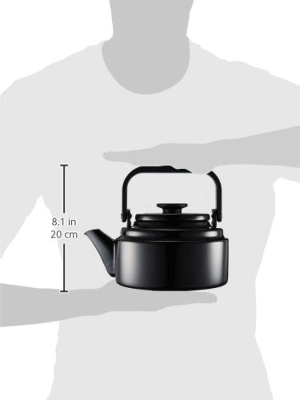 Enamel Kettle Noda Horo Japan Enameled AM Teakettle 2L AM-20K Black F/S w/Track#