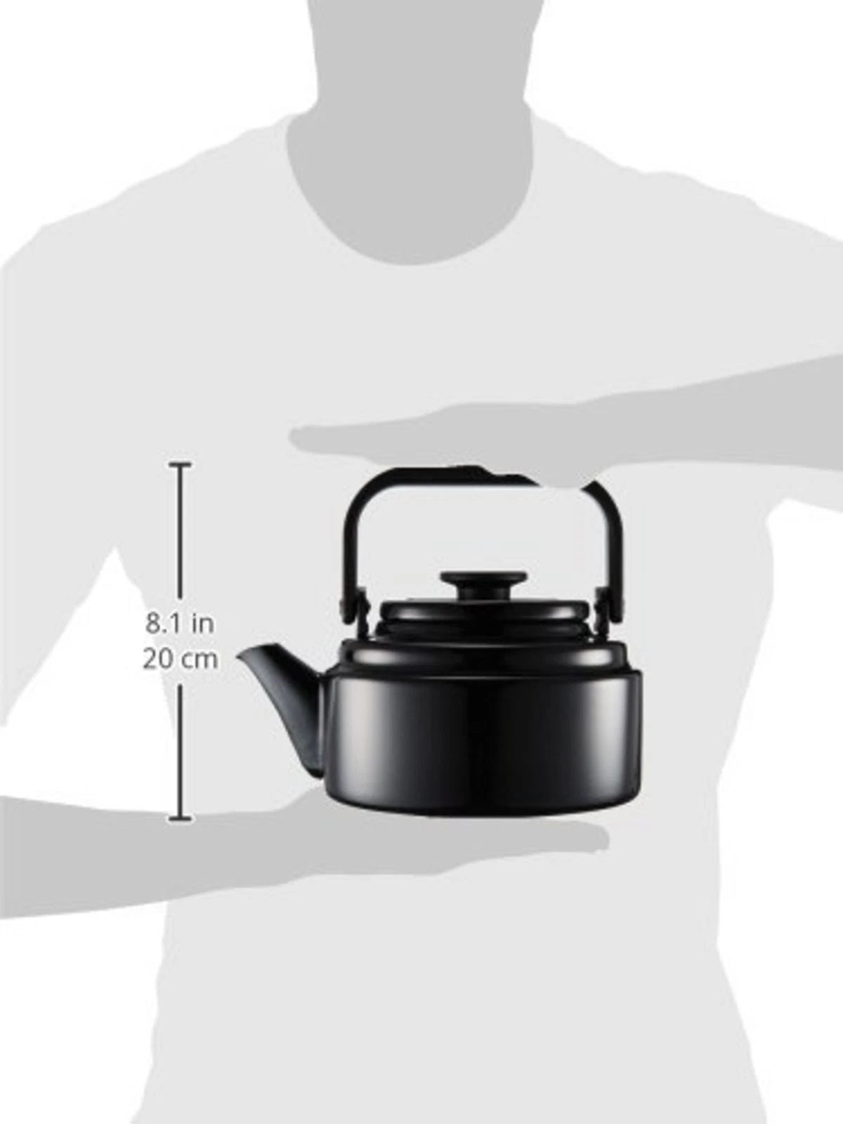 Enamel Kettle Noda Horo Japan Enameled AM Teakettle 2L AM-20K Black F/S w/Track#