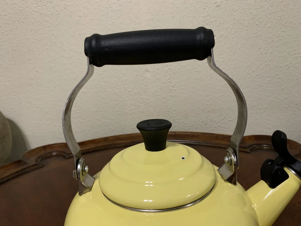 Le Creuset Enamel Yellow 1.7 qt Classic Whistling Tea Kettle