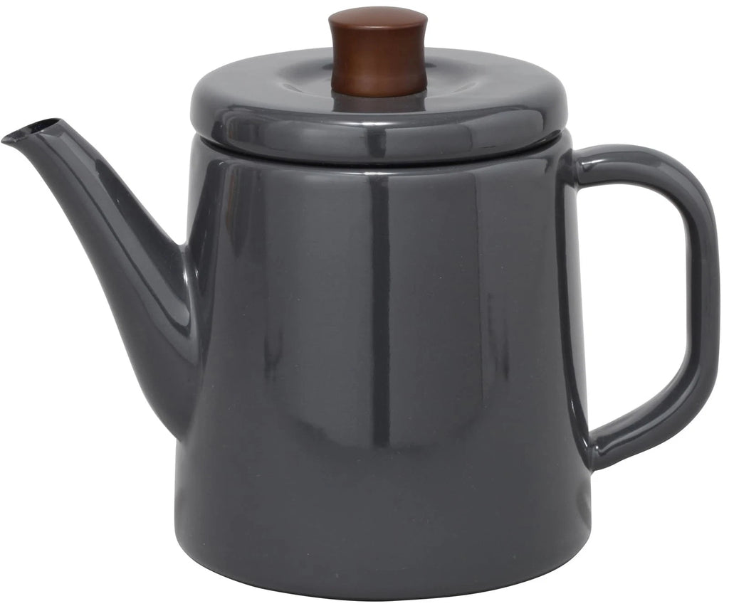 Noda Horo Kettle Enamel 1.5L IH Compatible Gray Made in Japan Pottle