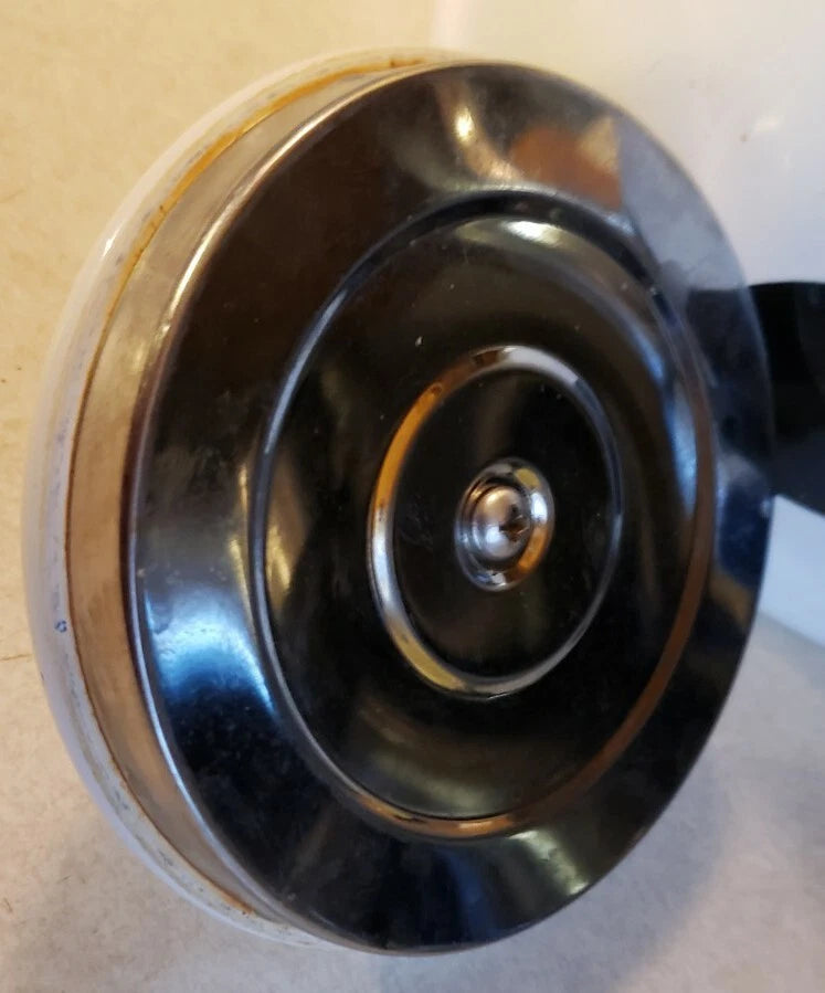 ¹¹ Vintage Rare M Kamenstein Cow Tea Kettle Enamel Whistling Teapot 1992