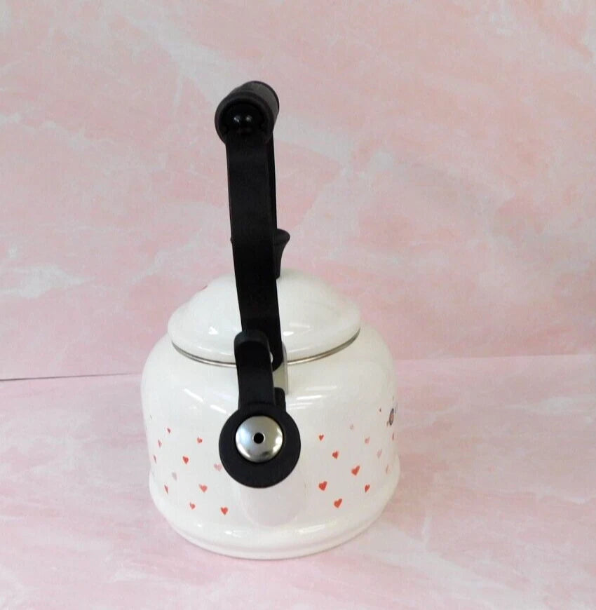 Le Creuset L'Amour Collection 1.25 Quart Demi Kettle with Heart Applique - NEW