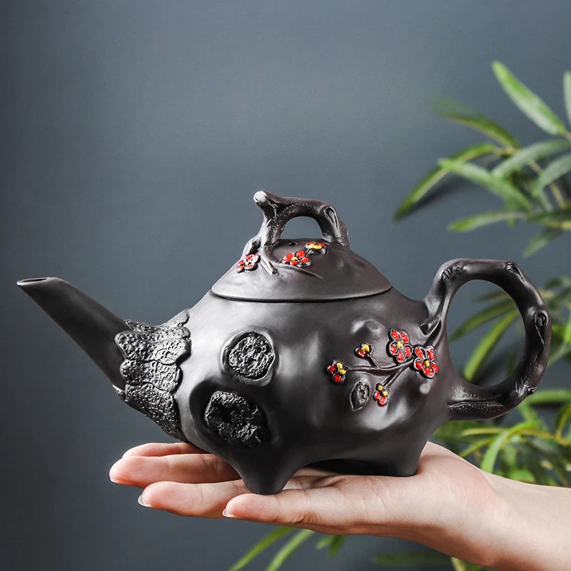 Yixing Purple Clay Pot Long Mouth for Spring Pot Teapot Ceramic Kung Fu Tea Set
