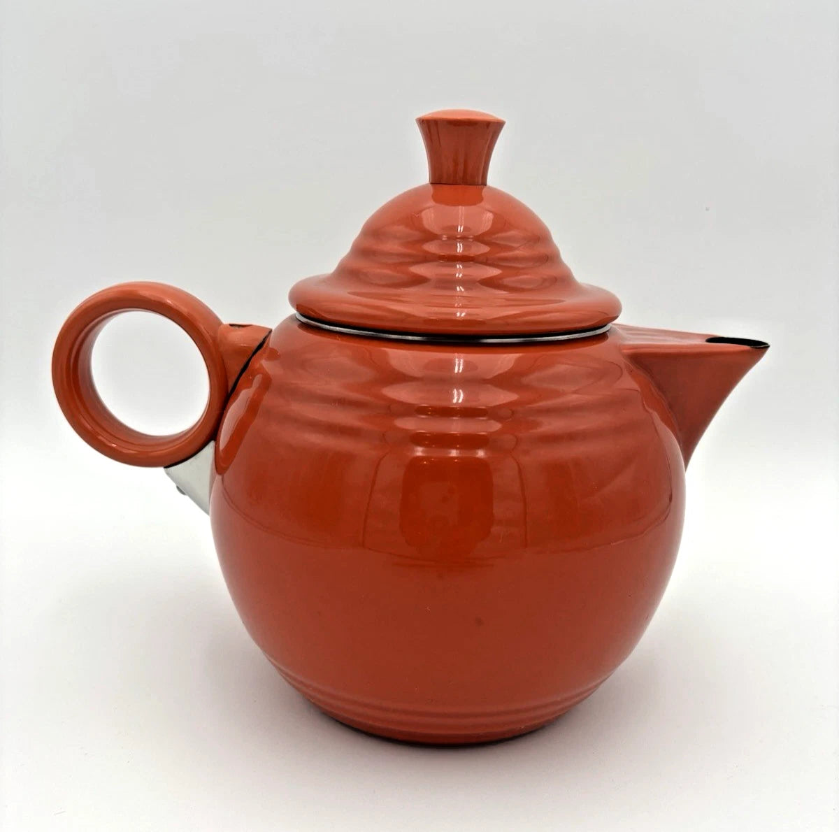 FIESTAWARE Persimmon Enamel on Metal Teapot by COPCO