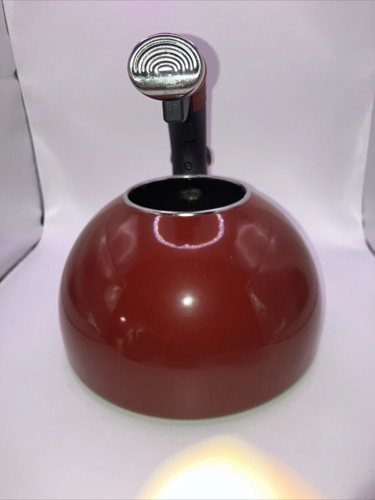 Circulon Whistling Stove Top Kettle Enamel On Steel 2 Qt Coffee Tea Pot Server