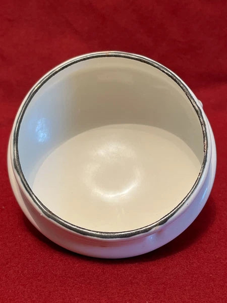 Vintage Spode Christmas Tree Enamel Teapot Kettle With Lid Good Condition