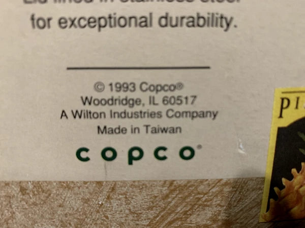 Copco Enamel on Steel Island Pineapple 2.5 Qt Whistling Tea Kettle 1993 WB