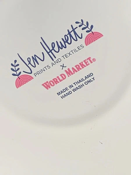 Tea Kettle Enamel Metal Prints and Textiles Flowers Jen Hewett World Market