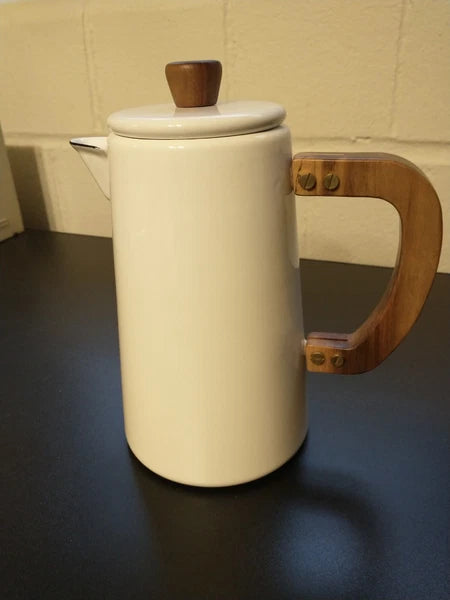 Hearth And Hand Magnolia White Enamel 6 Cup Coffee Teapot