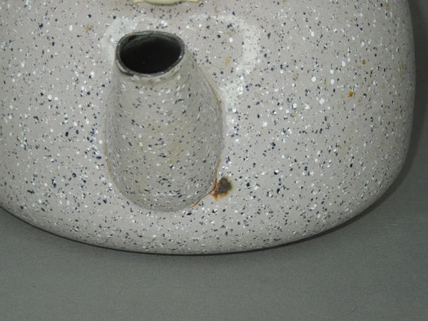 Vintage Granite / Enamel Ware purple Gray Speckled Coffee / Tea Pot Kettle 6”