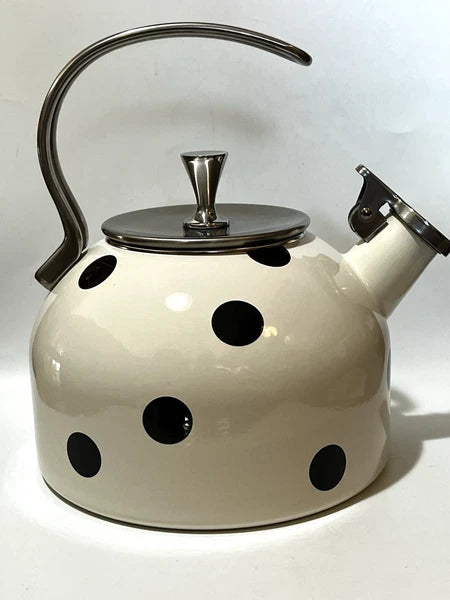 Kate Spade New York Lenox All in Good Taste Deco Dot Tea Kettle 2.5 Qt Capacity