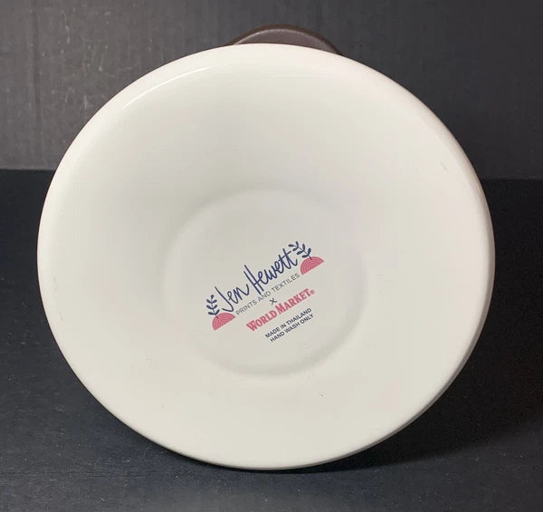 Tea Kettle Enamel Metal Prints and Textiles Flowers Jen Hewett World Market