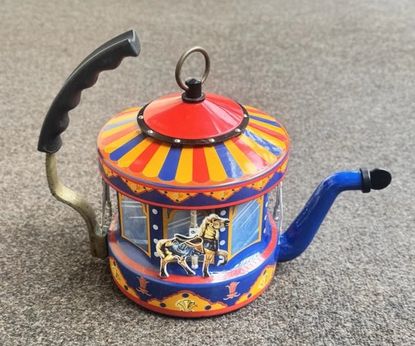 MKI Kamenstein World of Motion Tea Kettle Teapot Carousel FOR PARTS/DISPLAY READ