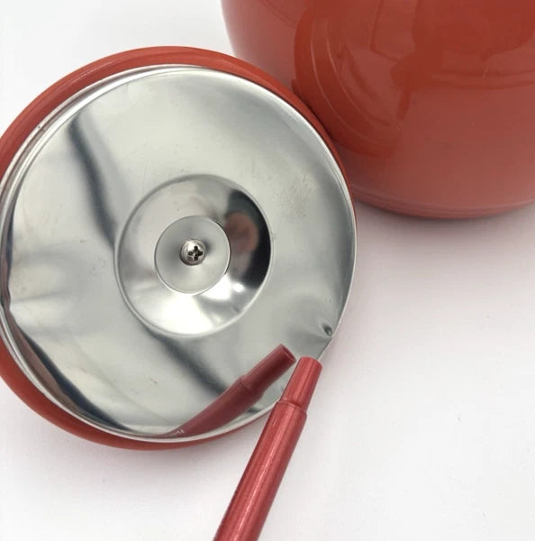 FIESTAWARE Persimmon Enamel on Metal Teapot by COPCO