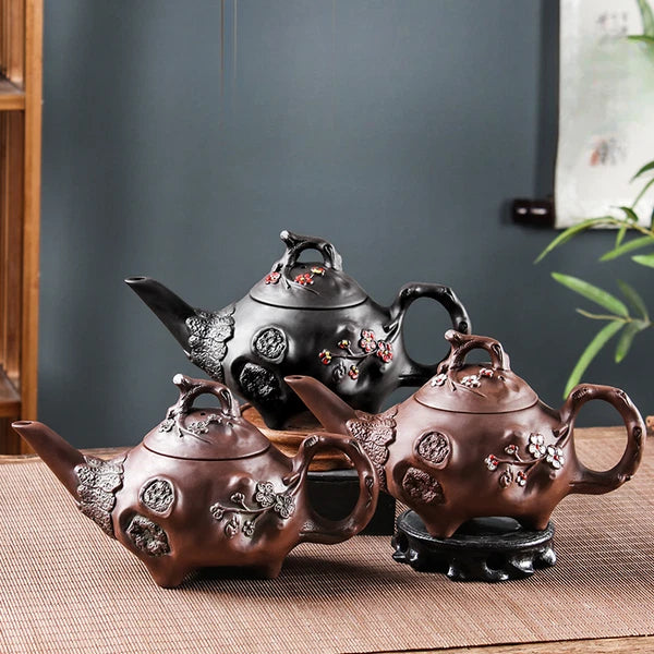 Yixing Purple Clay Pot Long Mouth for Spring Pot Teapot Ceramic Kung Fu Tea Set