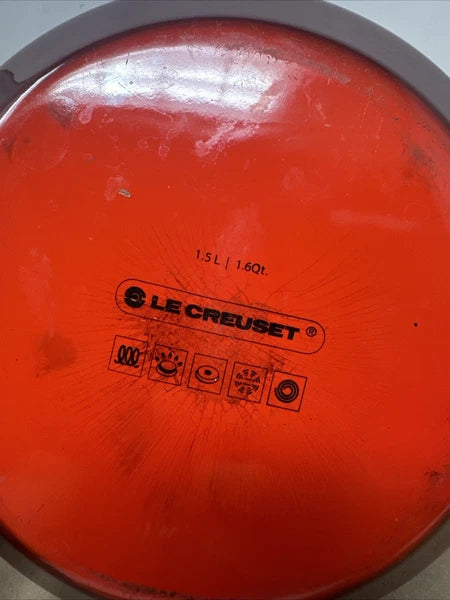 Le Creuset Whistling Tea Kettle Enamel on Steel 1.5L 1.6 Qt Red Zen Asian Shape