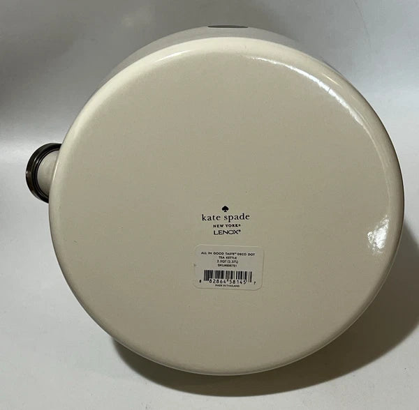 Kate Spade New York Lenox All in Good Taste Deco Dot Tea Kettle 2.5 Qt Capacity
