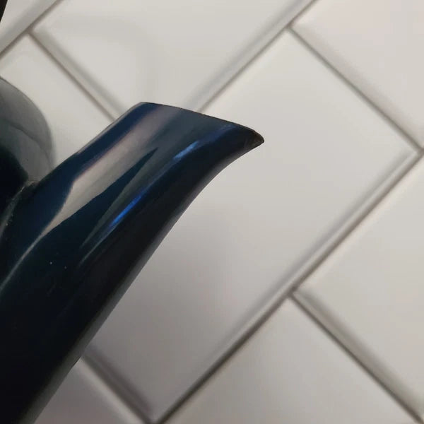 Mid century modern vintage Dansk Gunnar Cyren tea pot kettle early 70s enamel