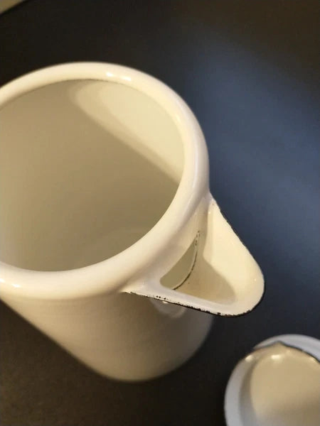 Hearth And Hand Magnolia White Enamel 6 Cup Coffee Teapot