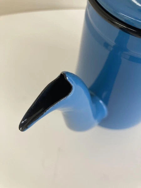 Kettle Kalita Blue Enamel 1L Modern Design Used